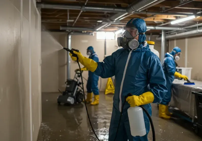 Basement Sanitization and Antimicrobial Treatment process in Hempstead, TX